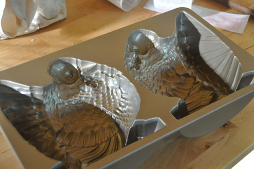 Turkey cake mold